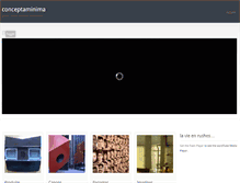 Tablet Screenshot of conceptaminima.com